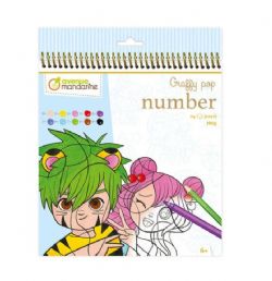 AVENUE MANDARINE – GRAFFY POP NUMBER MANGA (LIVRE DE COLORIAGE PAR NUMÉROS)